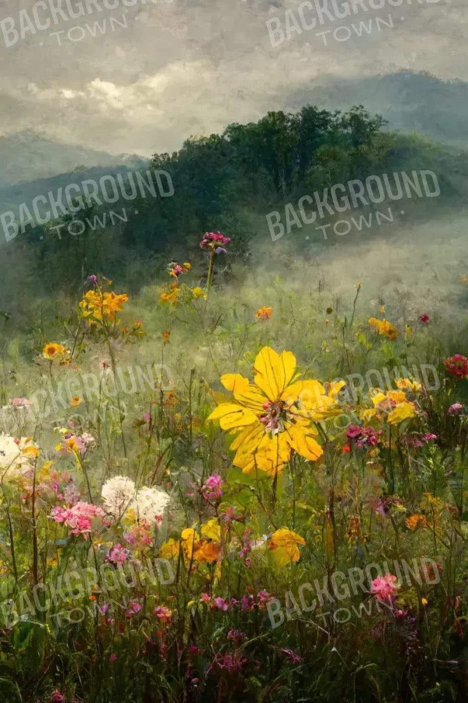 Mountain Meadow 5X8 Ultracloth ( 60 X 96 Inch ) Backdrop