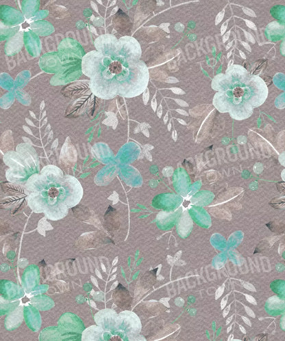 Gray Floral Backdrop for Photography