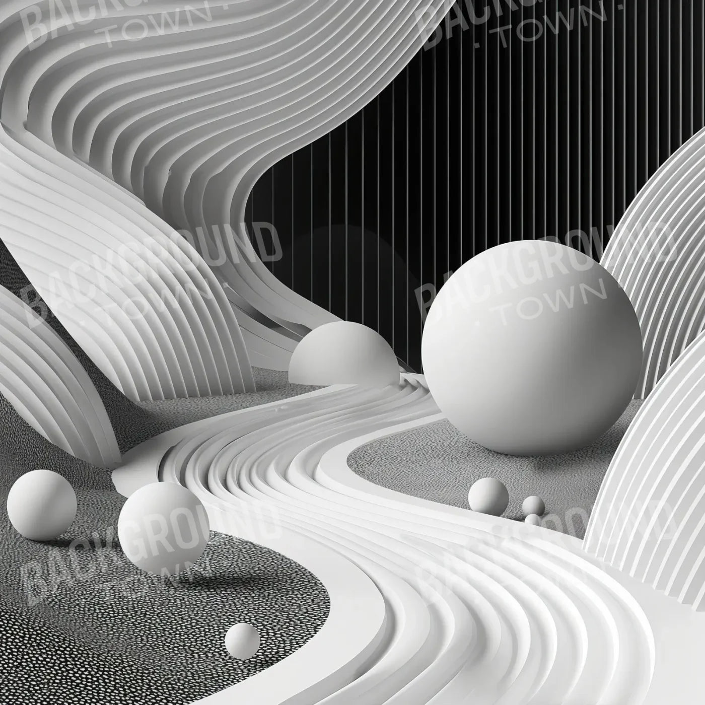 Monochrome Flow 10’x10’ UltraCloth (120 x 120 inch) Backdrop