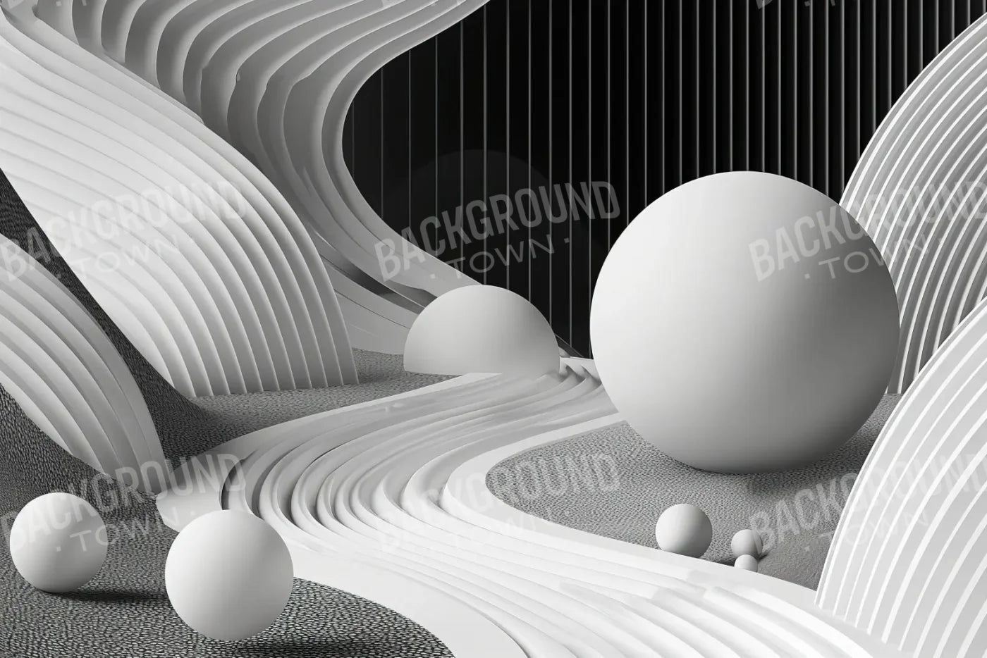 Monochrome Flow 12’x8’ UltraCloth (144 x 96 inch) Backdrop