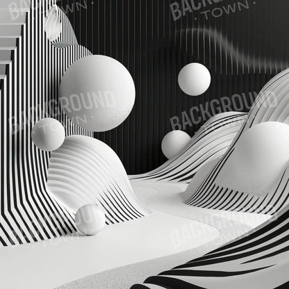 Monochrome Flow 2 10’x10’ UltraCloth (120 x 120 inch) Backdrop