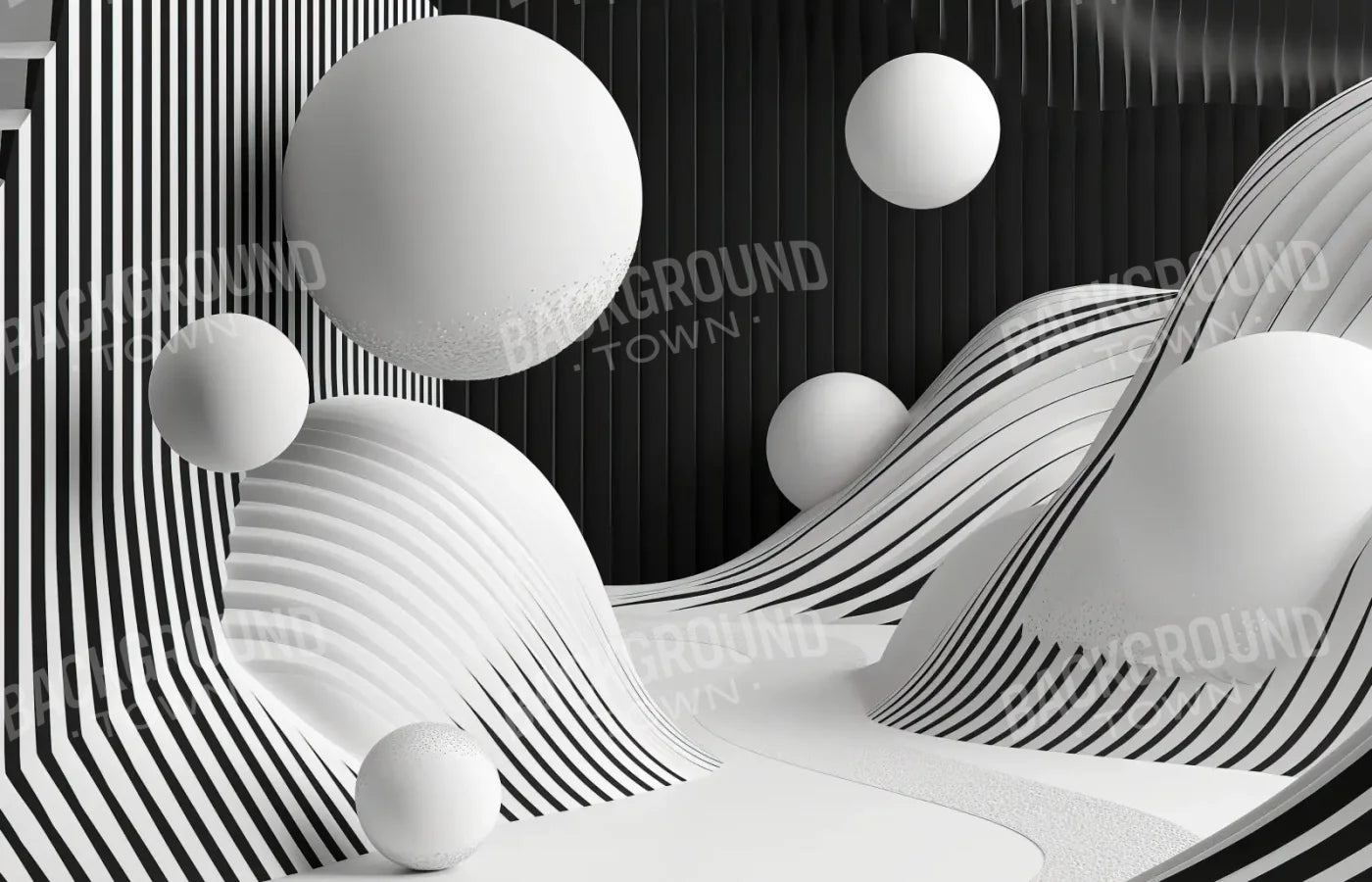 Monochrome Flow 2 14’x9’ UltraCloth (168 x 108 inch) Backdrop