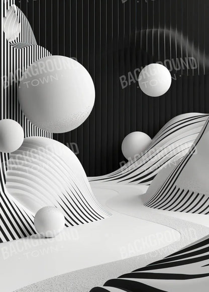 Monochrome Flow 2 5’x7’ UltraCloth (60 x 84 inch) Backdrop