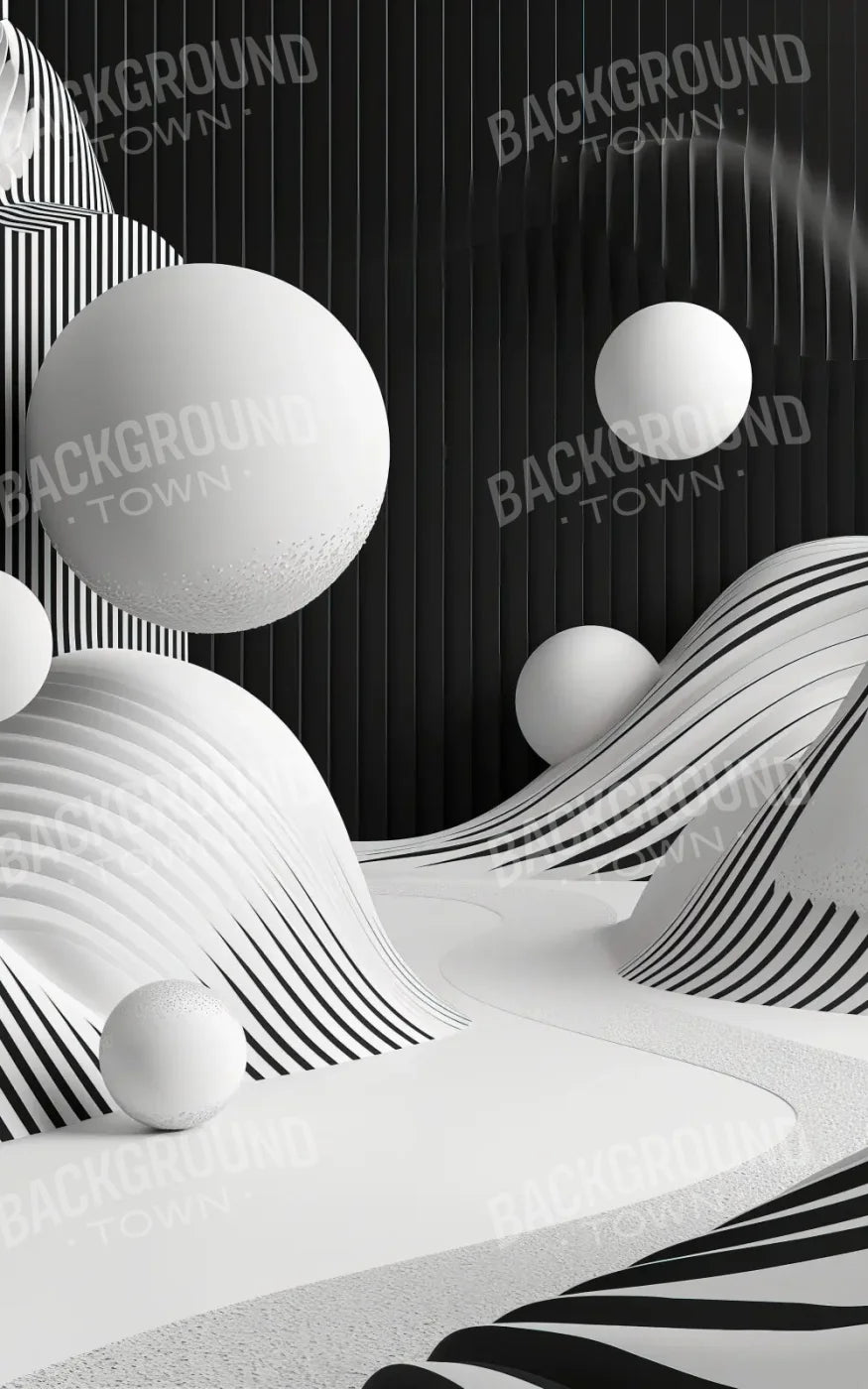 Monochrome Flow 2 5’x8’ UltraCloth (60 x 96 inch) Backdrop