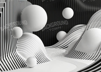 Monochrome Flow 2 7’x5’ UltraCloth (84 x 60 inch) Backdrop