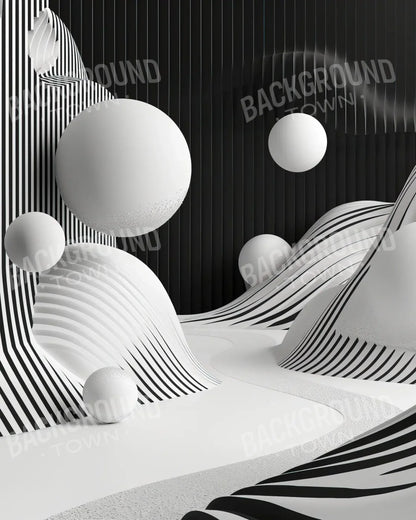 Monochrome Flow 2 8’x10’ Fleece (96 x 120 inch) Backdrop