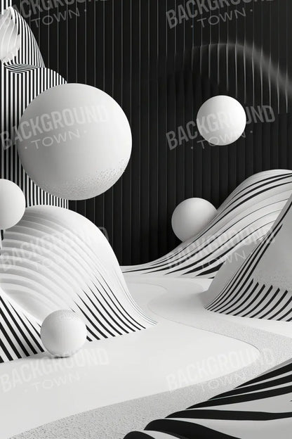 Monochrome Flow 2 8’x12’ UltraCloth (96 x 144 inch) Backdrop