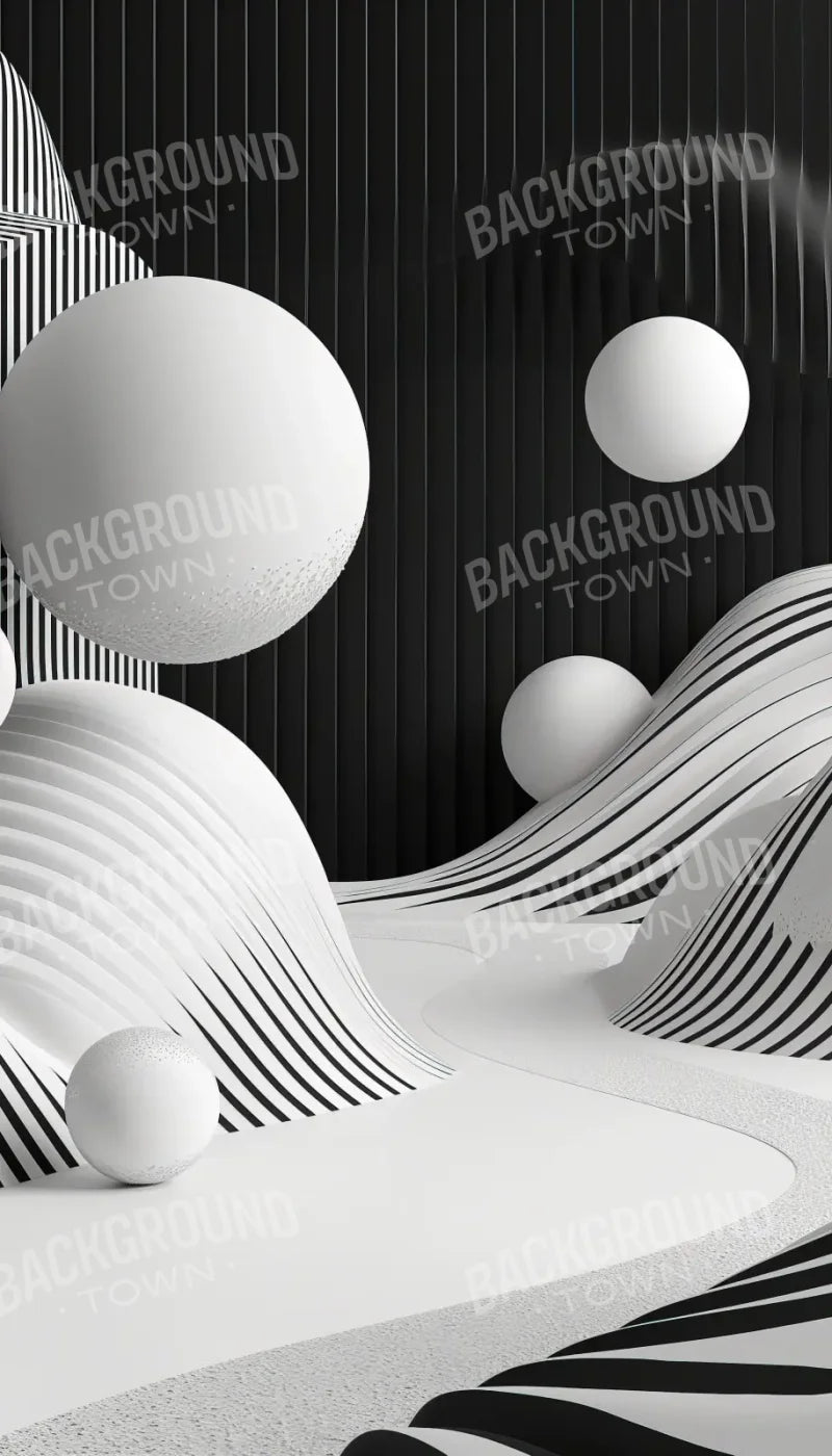 Monochrome Flow 2 8’x14’ UltraCloth (96 x 168 inch) Backdrop