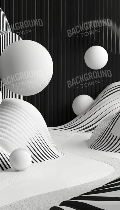 Monochrome Flow 2 8’x14’ UltraCloth (96 x 168 inch) Backdrop