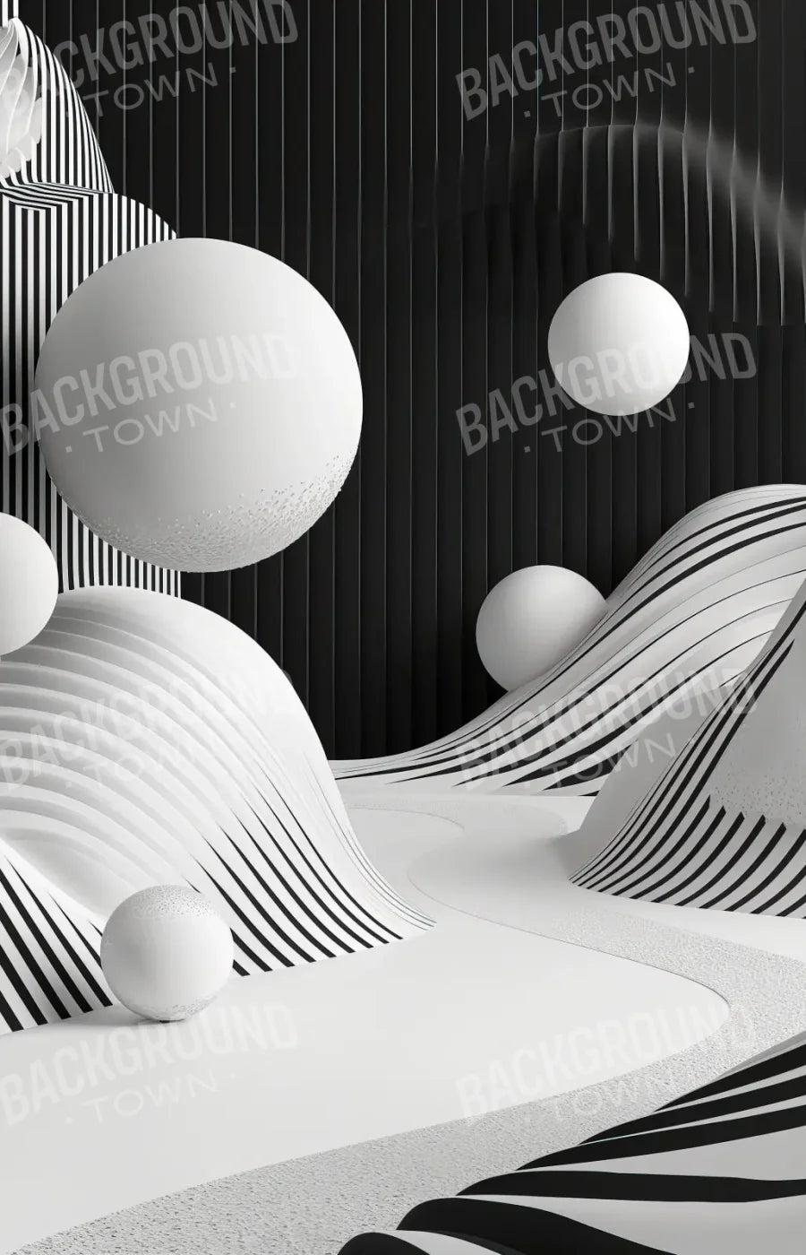 Monochrome Flow 2 9’x14’ UltraCloth (108 x 168 inch) Backdrop
