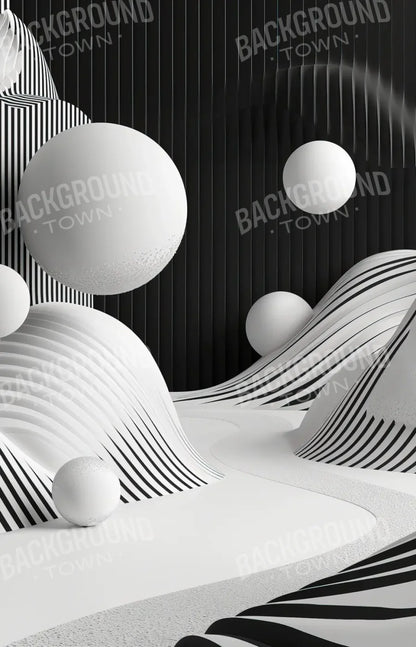 Monochrome Flow 2 9’x14’ UltraCloth (108 x 168 inch) Backdrop