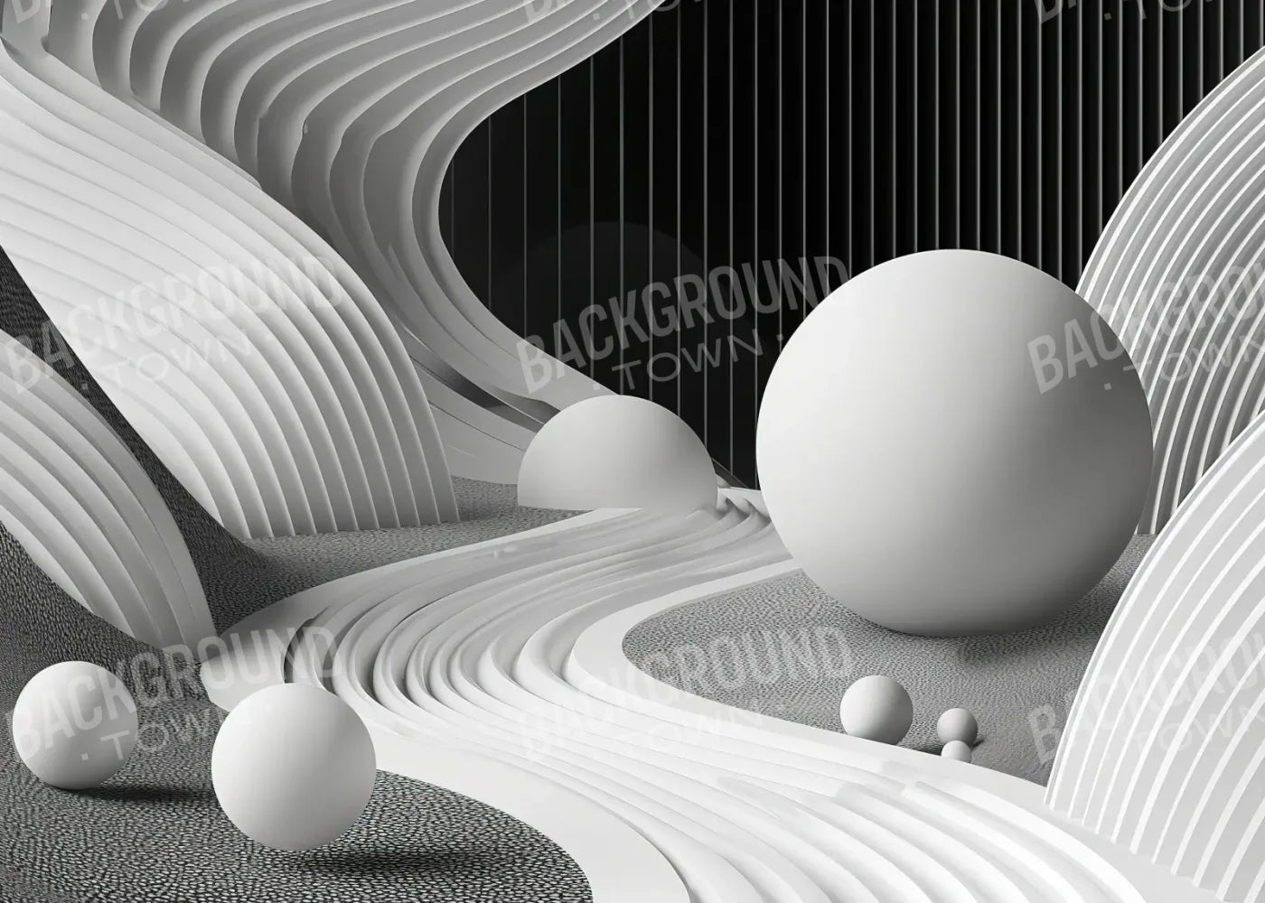 Monochrome Flow 7’x5’ UltraCloth (84 x 60 inch) Backdrop