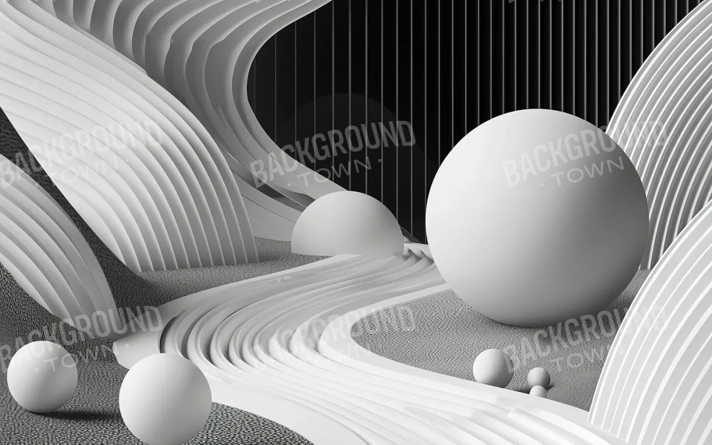 Monochrome Flow 8’x5’ UltraCloth (96 x 60 inch) Backdrop