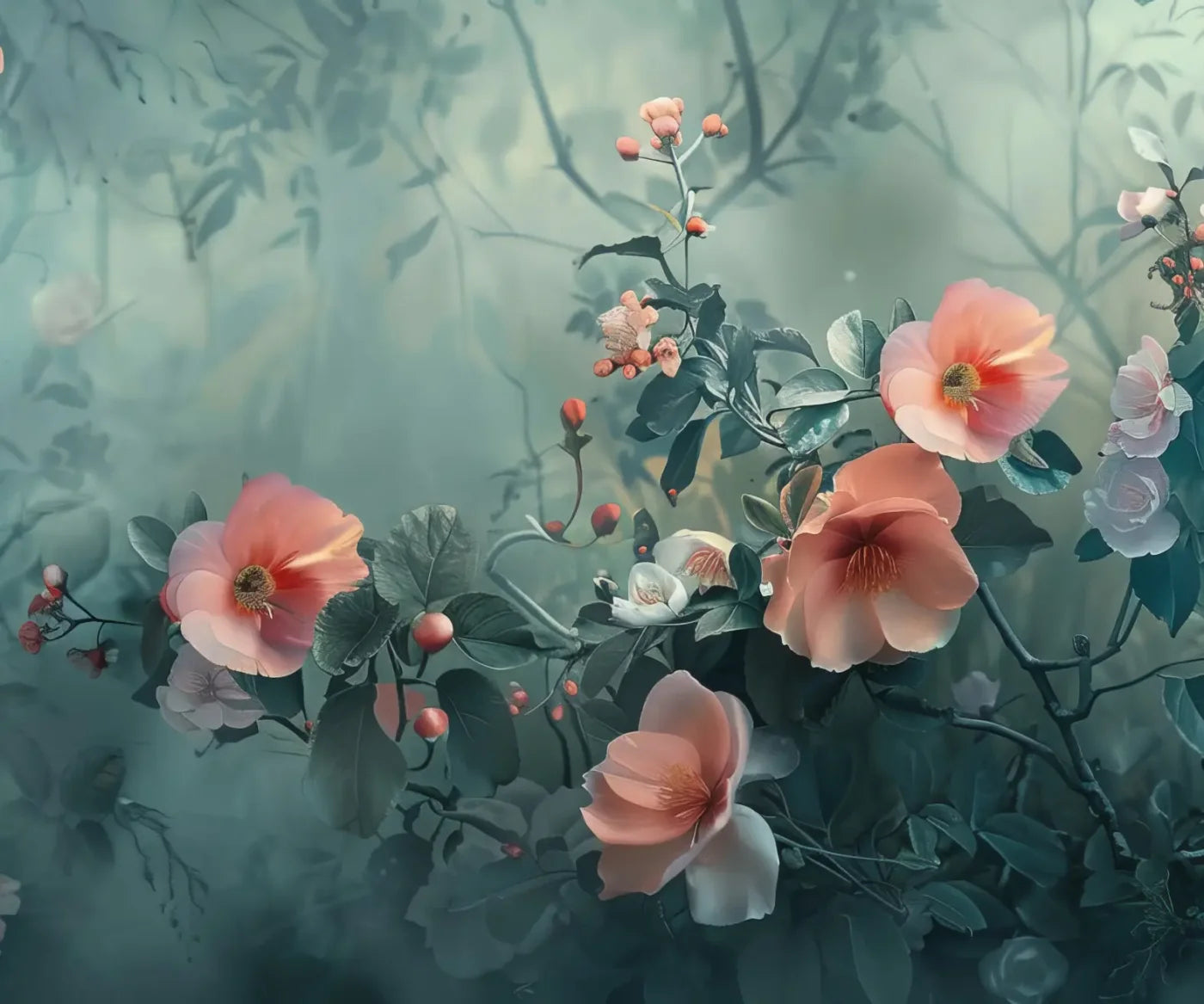 Green Pink Backdrop for Photography