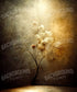 Beige Floral Backdrop for Photography