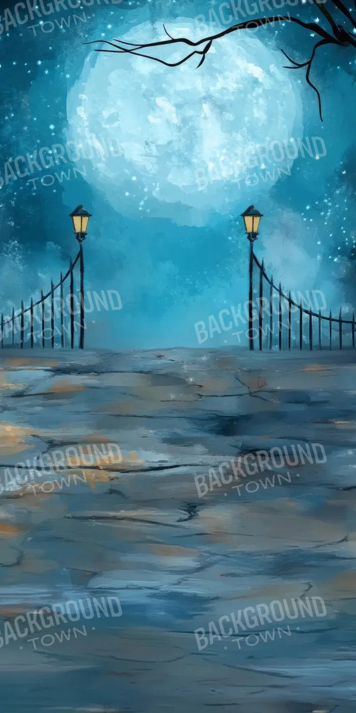 Moon Lit Darkfence Sweep 8’x16’ UltraCloth (96 x 192 inch) Backdrop