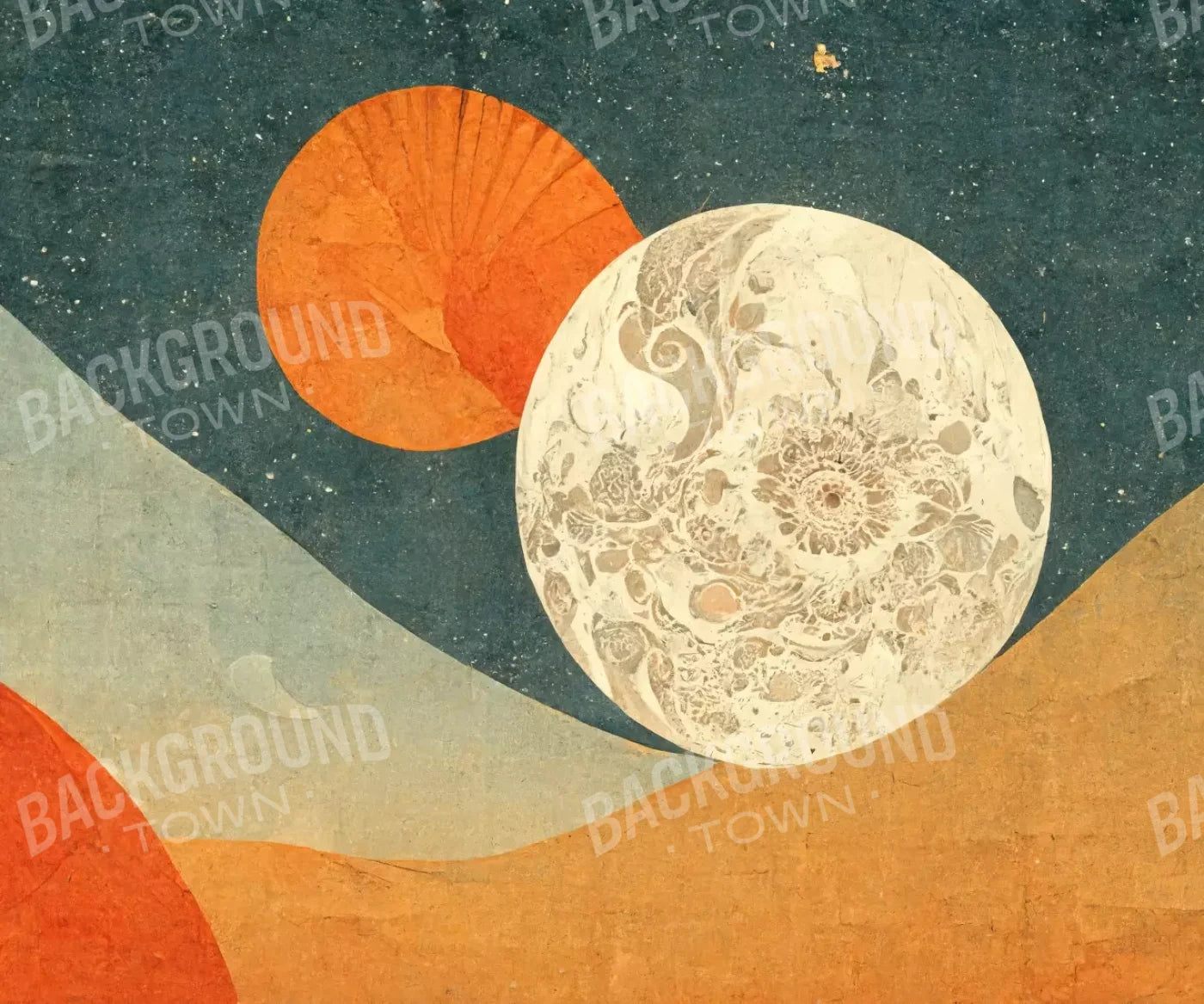 Moon Room 5’X4’2 Fleece (60 X 50 Inch) Backdrop