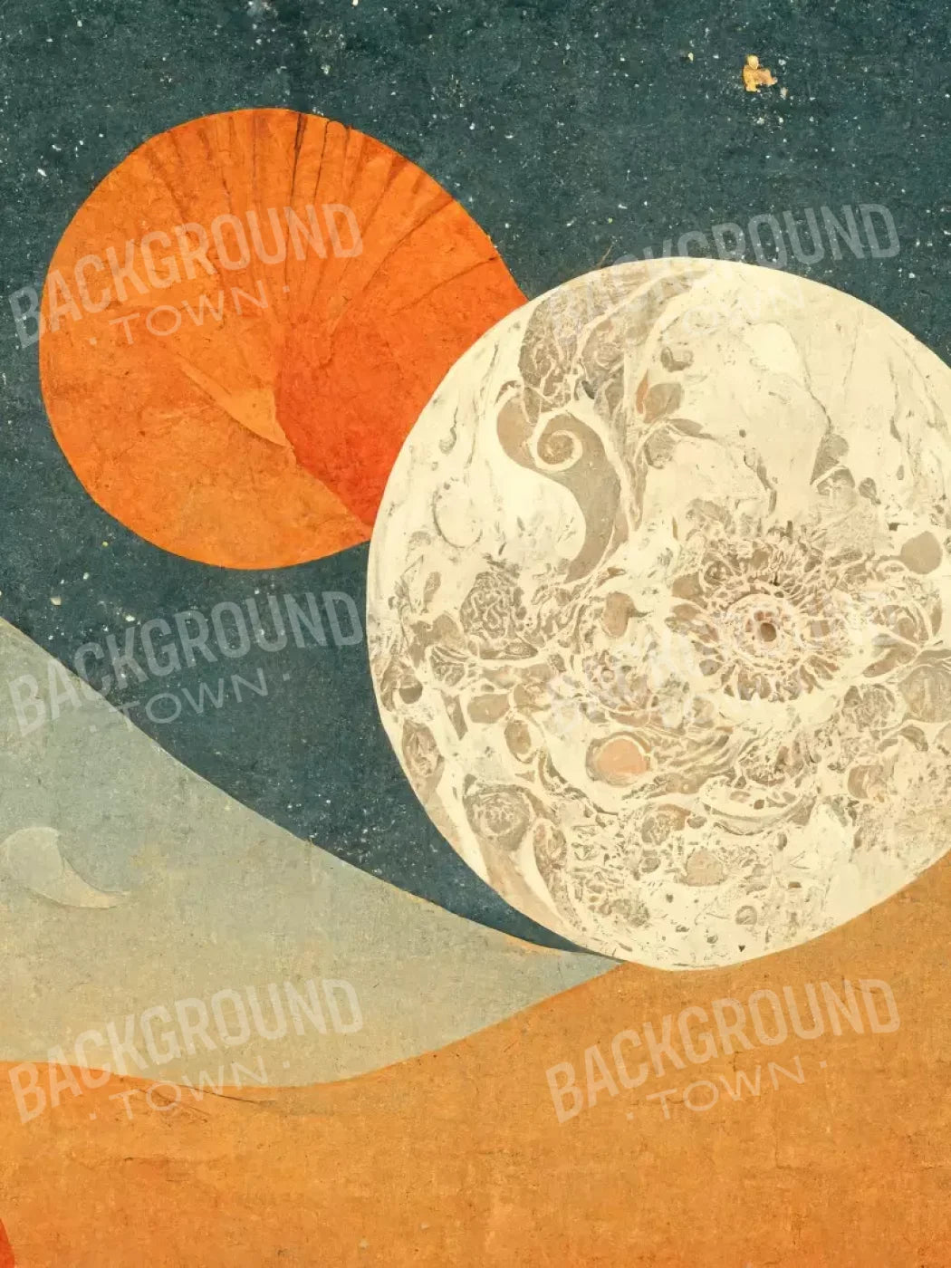 Moon Room 5’X6’8 Fleece (60 X 80 Inch) Backdrop