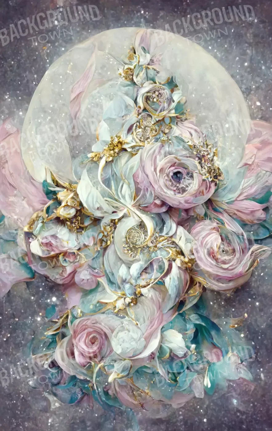 Moon Roses 10X16 Ultracloth ( 120 X 192 Inch ) Backdrop