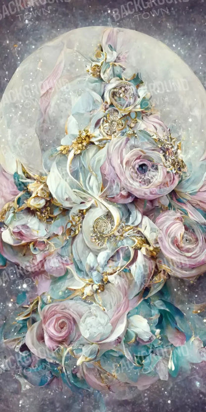 Moon Roses 10X20 Ultracloth ( 120 X 240 Inch ) Backdrop