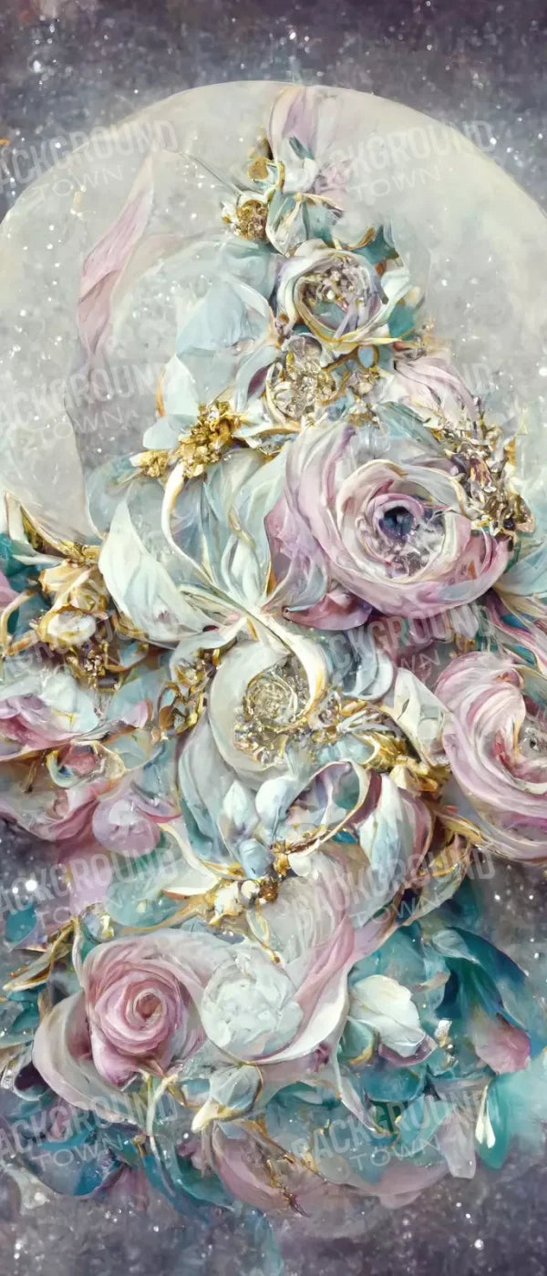 Moon Roses 5X12 Ultracloth For Westcott X-Drop ( 60 X 144 Inch ) Backdrop