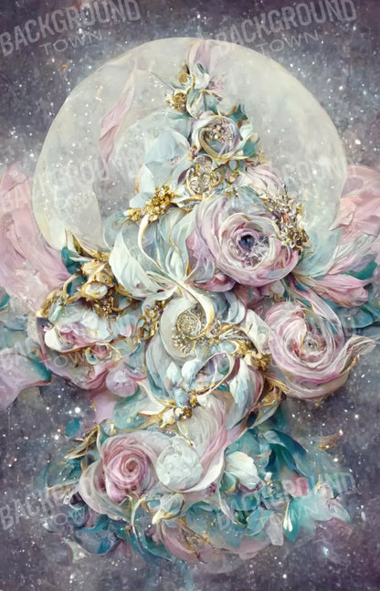 Moon Roses 8X12 Ultracloth ( 96 X 144 Inch ) Backdrop