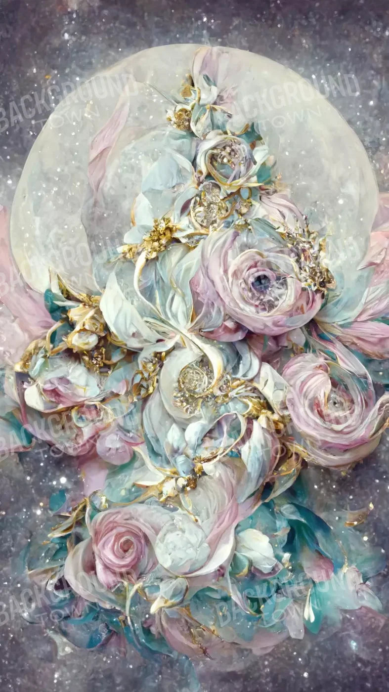 Moon Roses 8X14 Ultracloth ( 96 X 168 Inch ) Backdrop