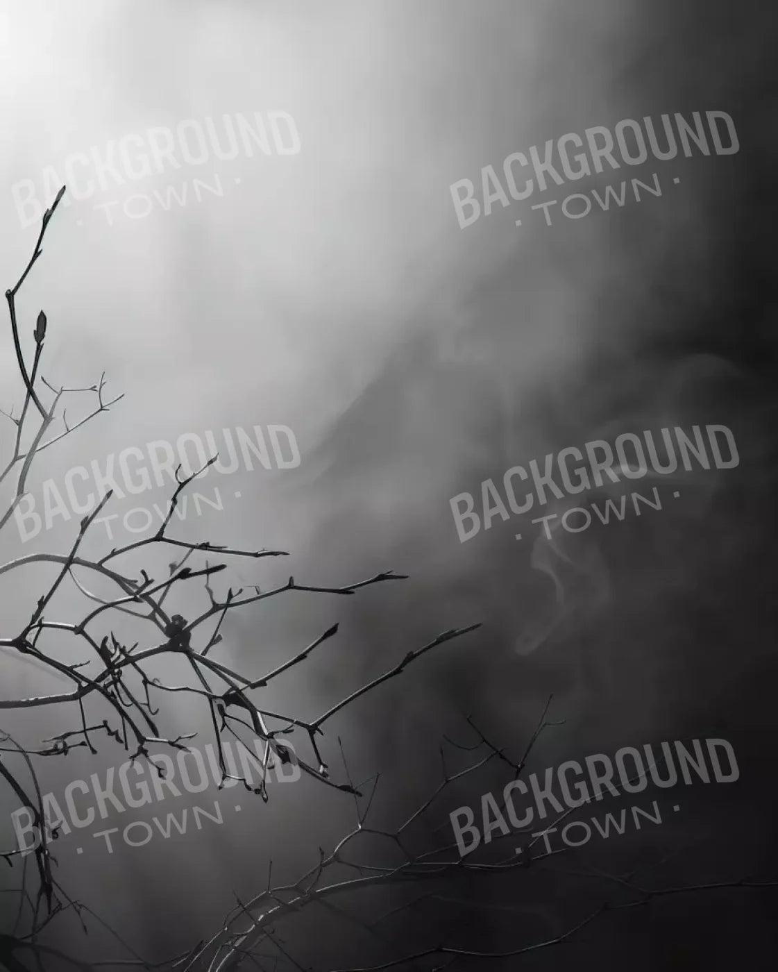 Moonlit Branch 8’X10’ Fleece (96 X 120 Inch) Backdrop