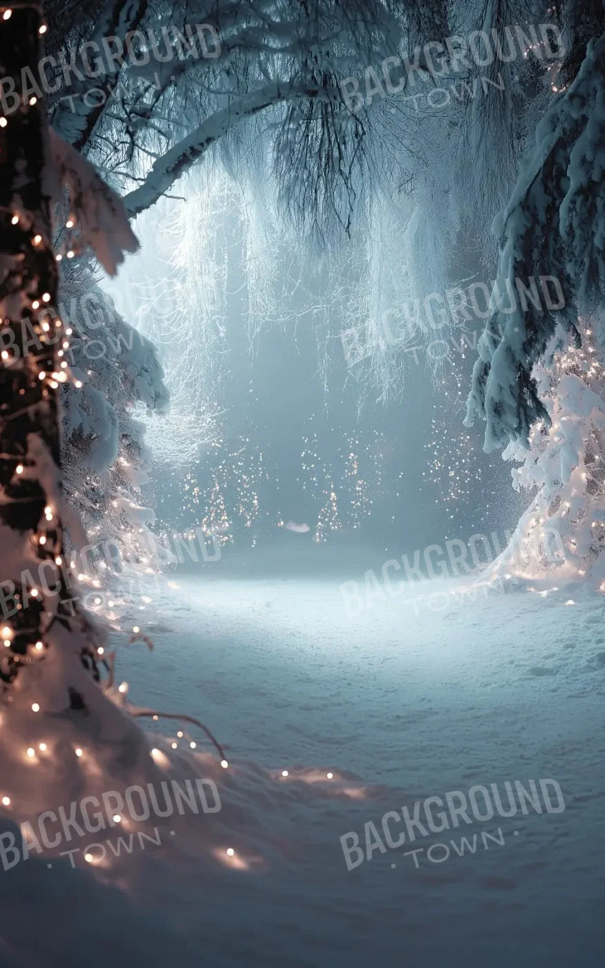 Moonlit Winter Walk 5’x8’ UltraCloth (60 x 96 inch) Backdrop