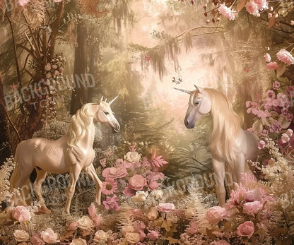 Mornings With Unicorns 12’X10’ Ultracloth (144 X 120 Inch) Backdrop