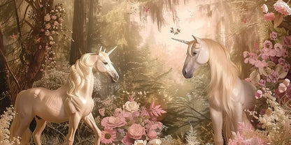 Mornings With Unicorns 16’X8’ Ultracloth (192 X 96 Inch) Backdrop