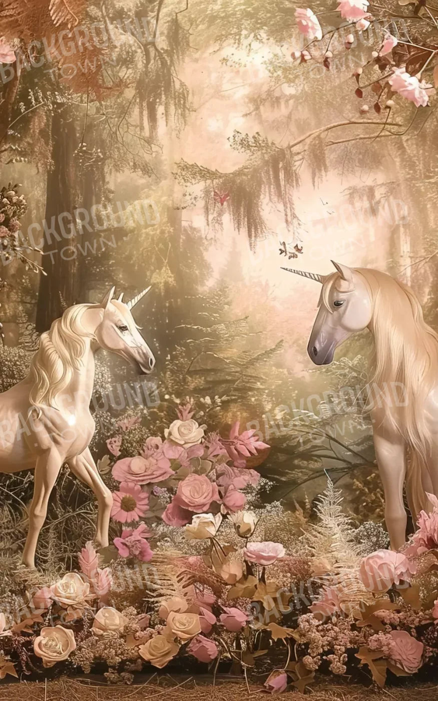 Mornings With Unicorns 5’X8’ Ultracloth (60 X 96 Inch) Backdrop