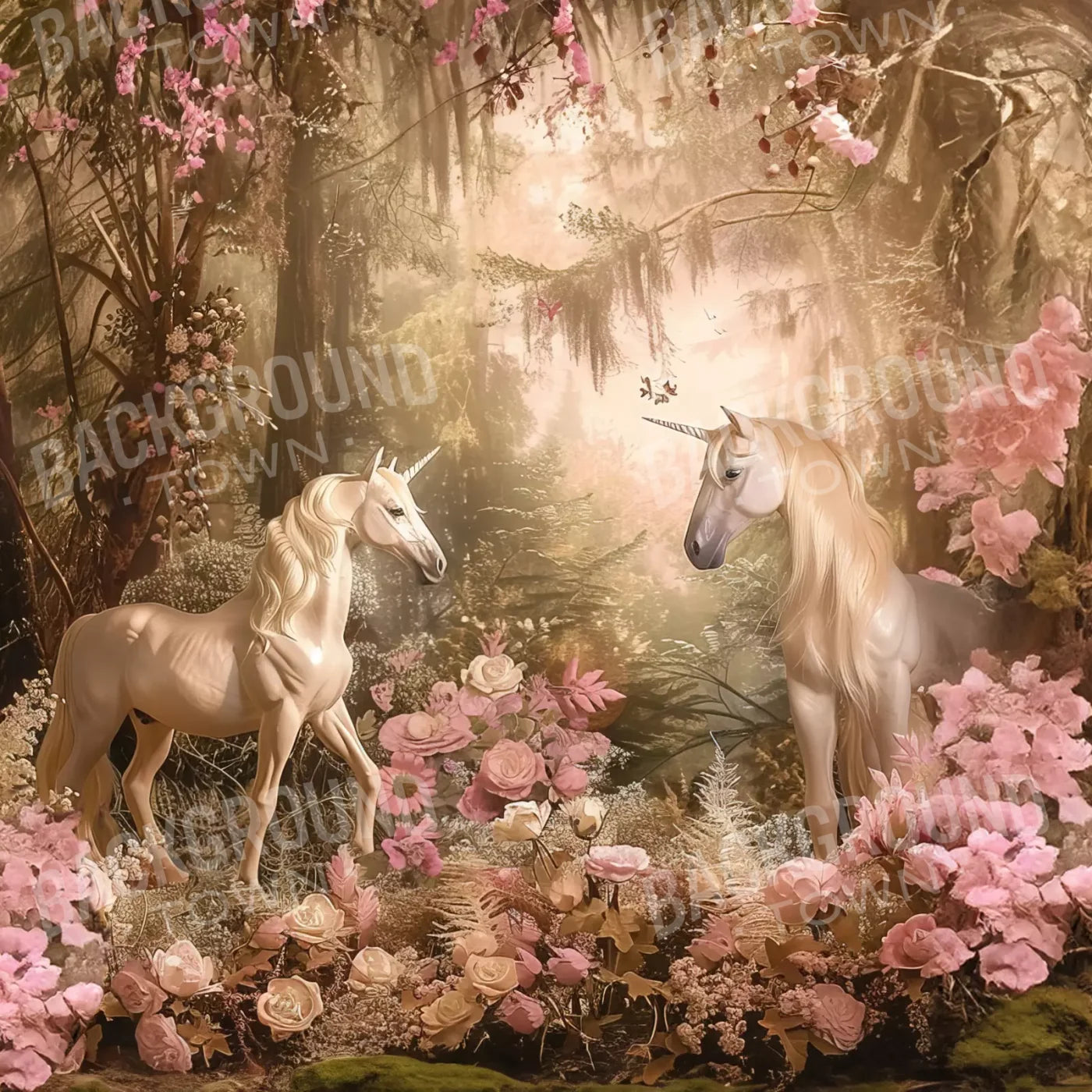 Mornings With Unicorns Bundle 8X8 Backdrop