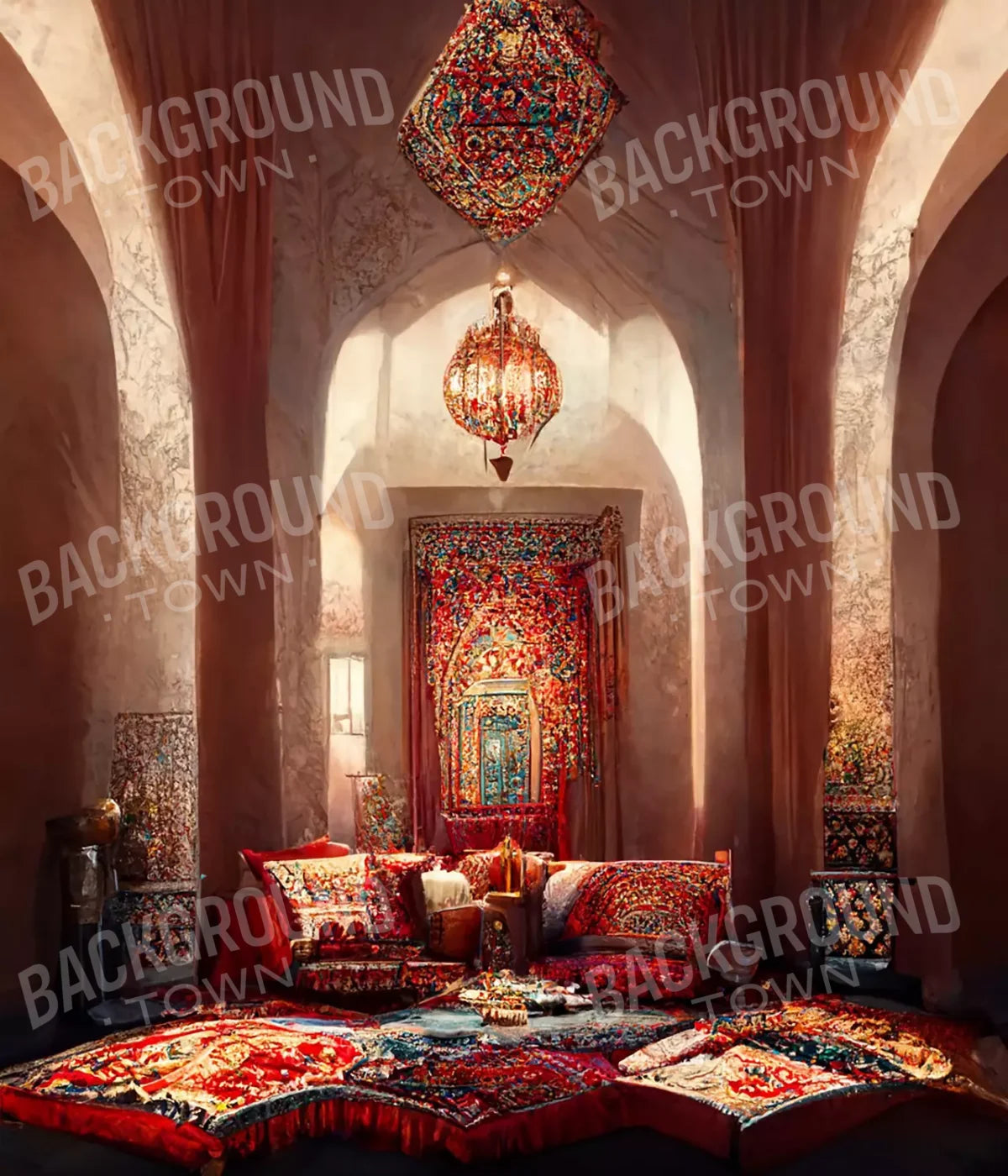 Moroccan Oasis 1 8X10 10’X12’ Ultracloth (120 X 144 Inch) Backdrop