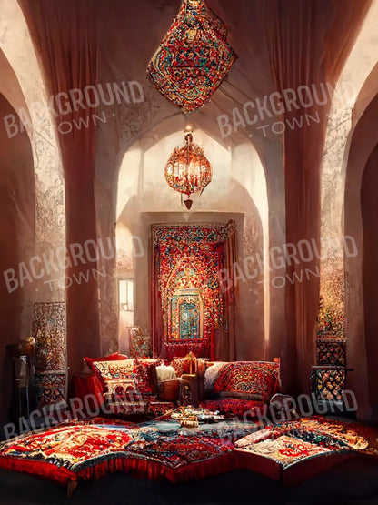 Moroccan Oasis 1 8X10 5’X6’8’ Fleece (60 X 80 Inch) Backdrop