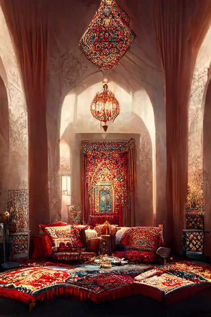 Moroccan Oasis 1 8X10 Backdrop