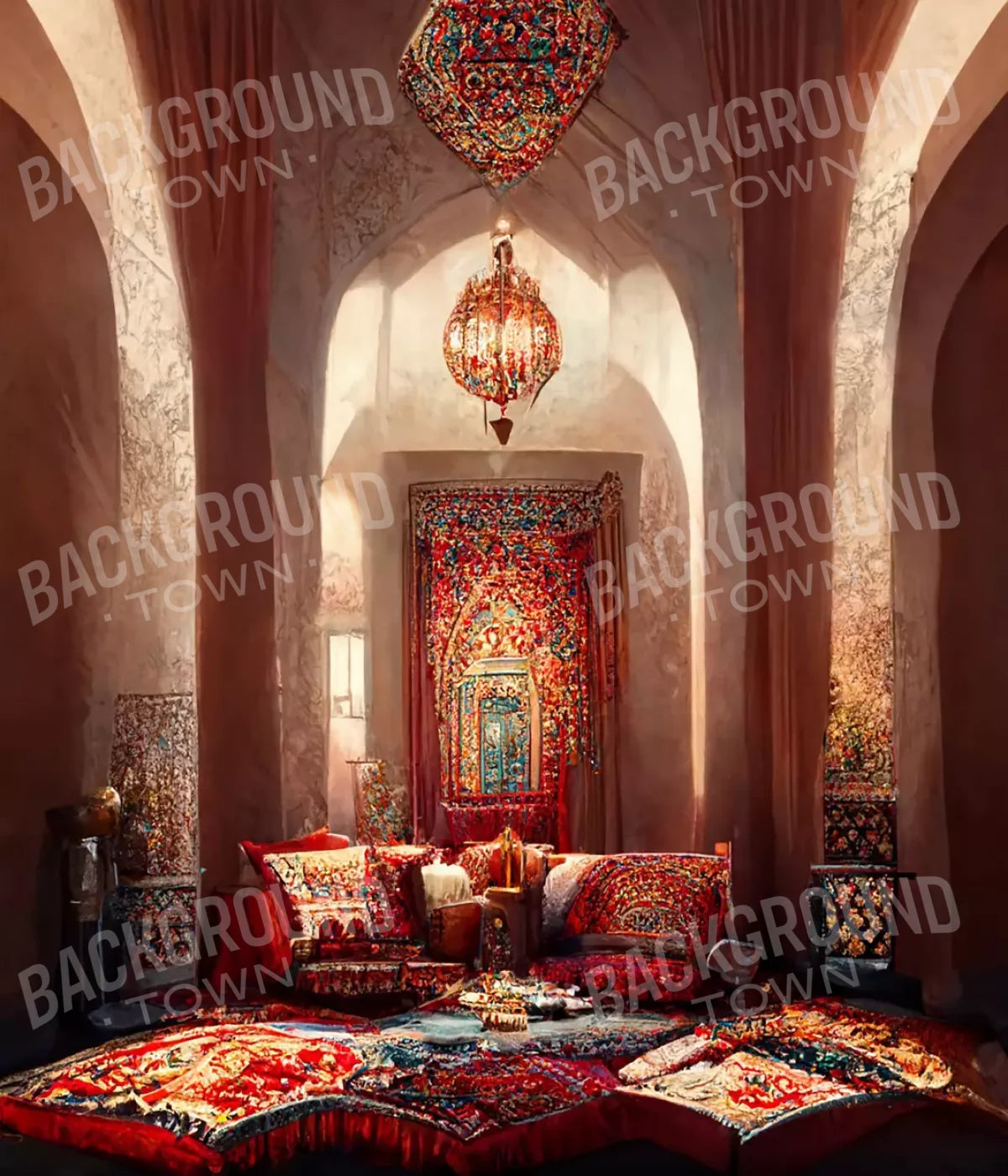 Moroccan Oasis 1 8X12 10’X12’ Ultracloth (120 X 144 Inch) Backdrop