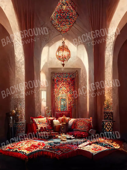 Moroccan Oasis 1 8X12 5’X6’8’ Fleece (60 X 80 Inch) Backdrop