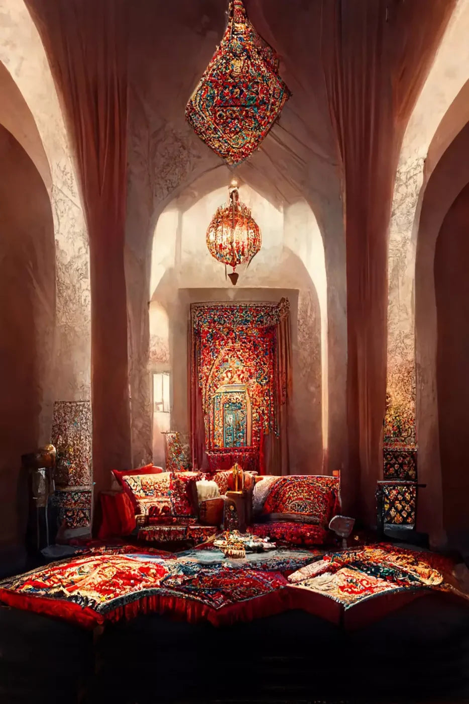 Moroccan Oasis 1 8X12 Backdrop