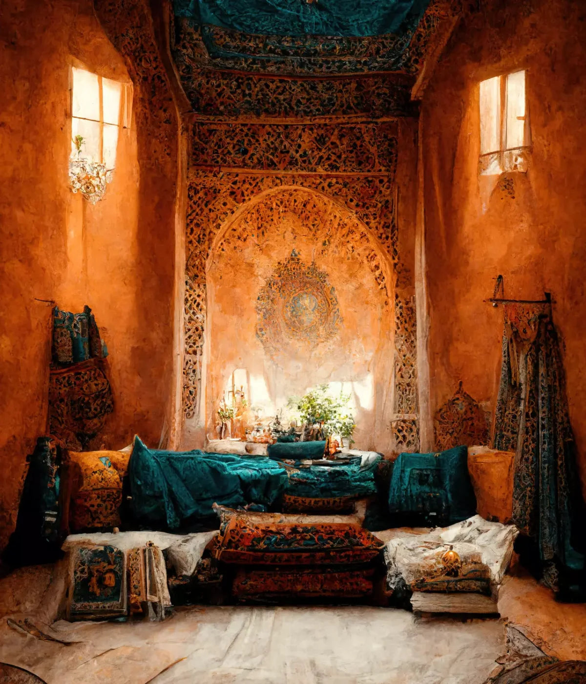 Moroccan Oasis 2 8X10 10X12 Ultracloth ( 120 X 144 Inch ) Backdrop