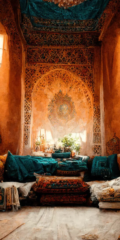 Moroccan Oasis 2 8X10 10X20 Ultracloth ( 120 X 240 Inch ) Backdrop