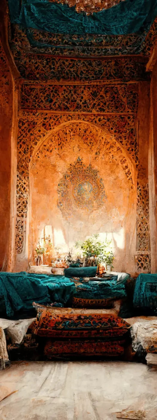 Moroccan Oasis 2 8X10 8X20 Ultracloth ( 96 X 240 Inch ) Backdrop