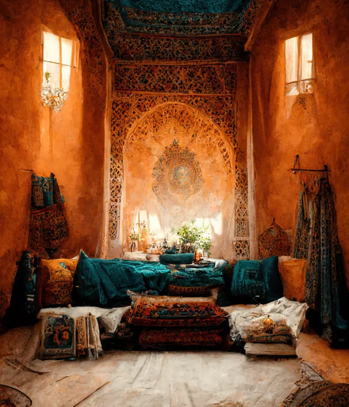 Moroccan Oasis 2 8X12 10X12 Ultracloth ( 120 X 144 Inch ) Backdrop