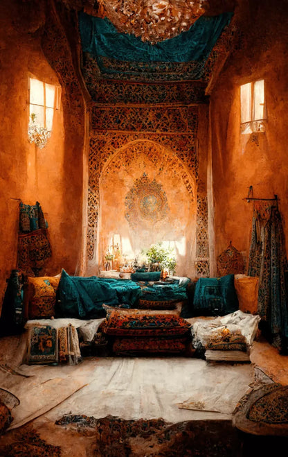 Moroccan Oasis 2 8X12 10X16 Ultracloth ( 120 X 192 Inch ) Backdrop