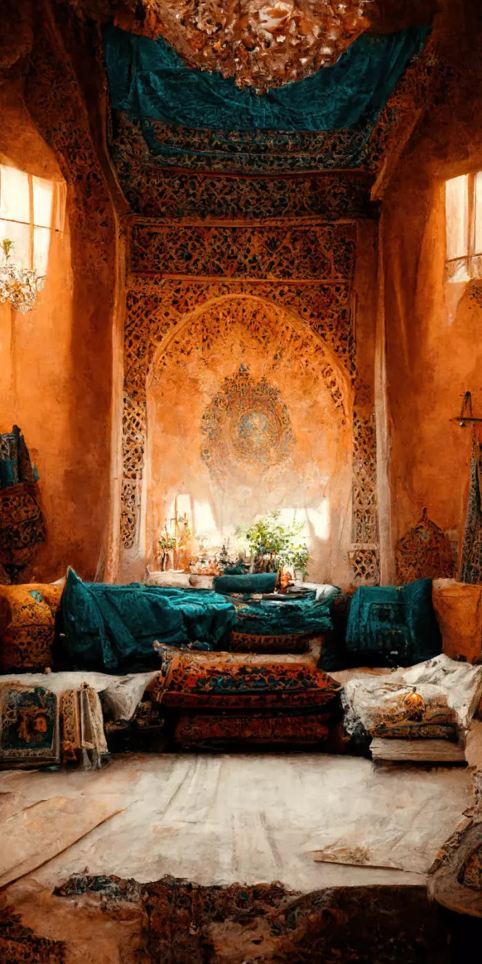 Moroccan Oasis 2 8X12 10X20 Ultracloth ( 120 X 240 Inch ) Backdrop