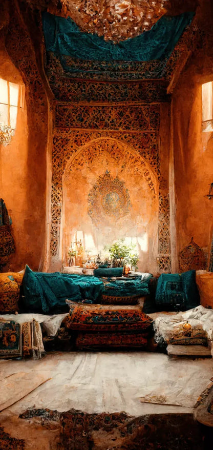 Moroccan Oasis 2 8X12 8X16 Ultracloth ( 96 X 192 Inch ) Backdrop