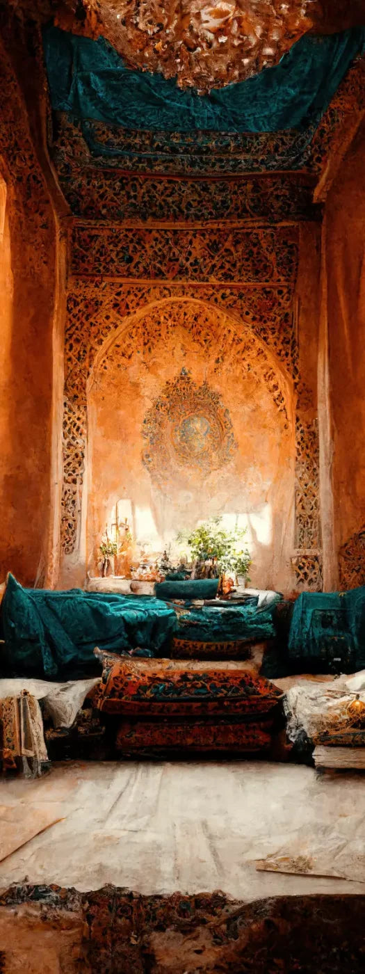 Moroccan Oasis 2 8X12 8X20 Ultracloth ( 96 X 240 Inch ) Backdrop
