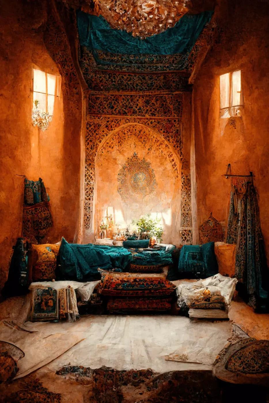 Moroccan Oasis 2 8X12 Backdrop