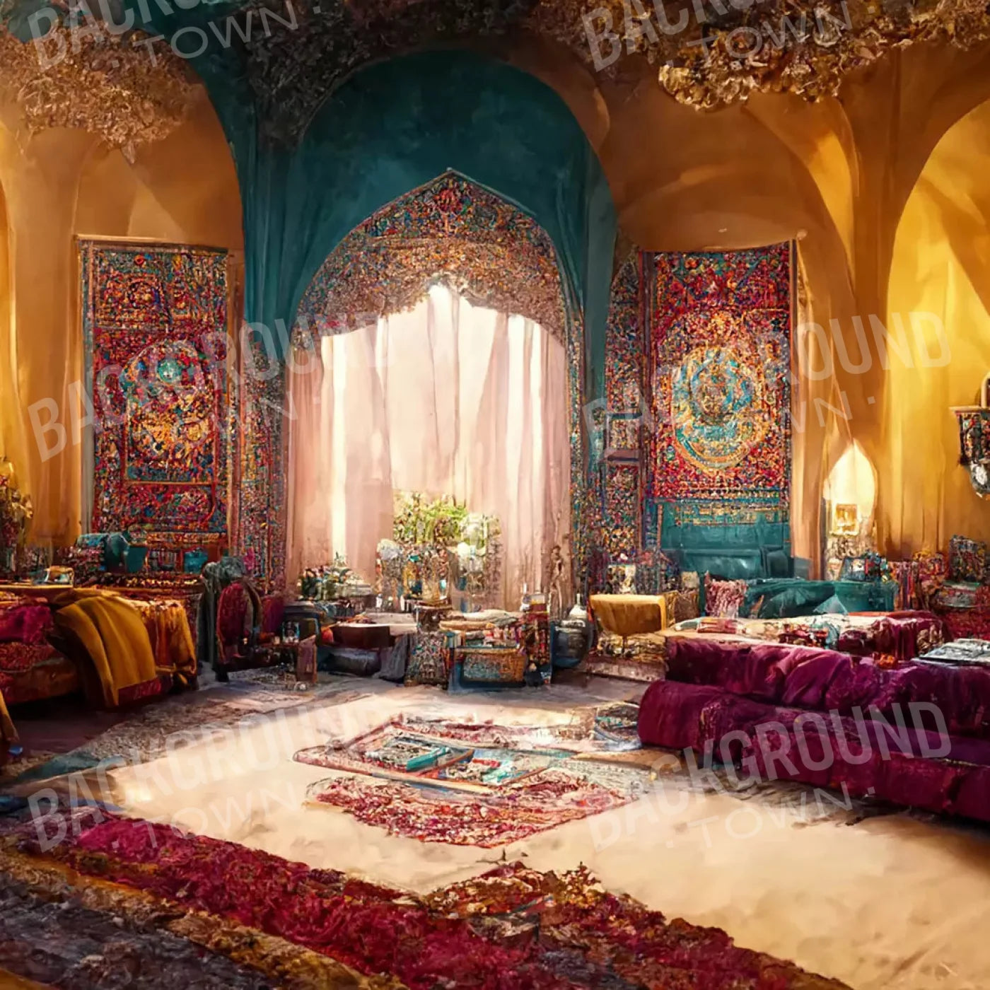 Moroccan Oasis 3 10X10 Ultracloth ( 120 X Inch ) Backdrop