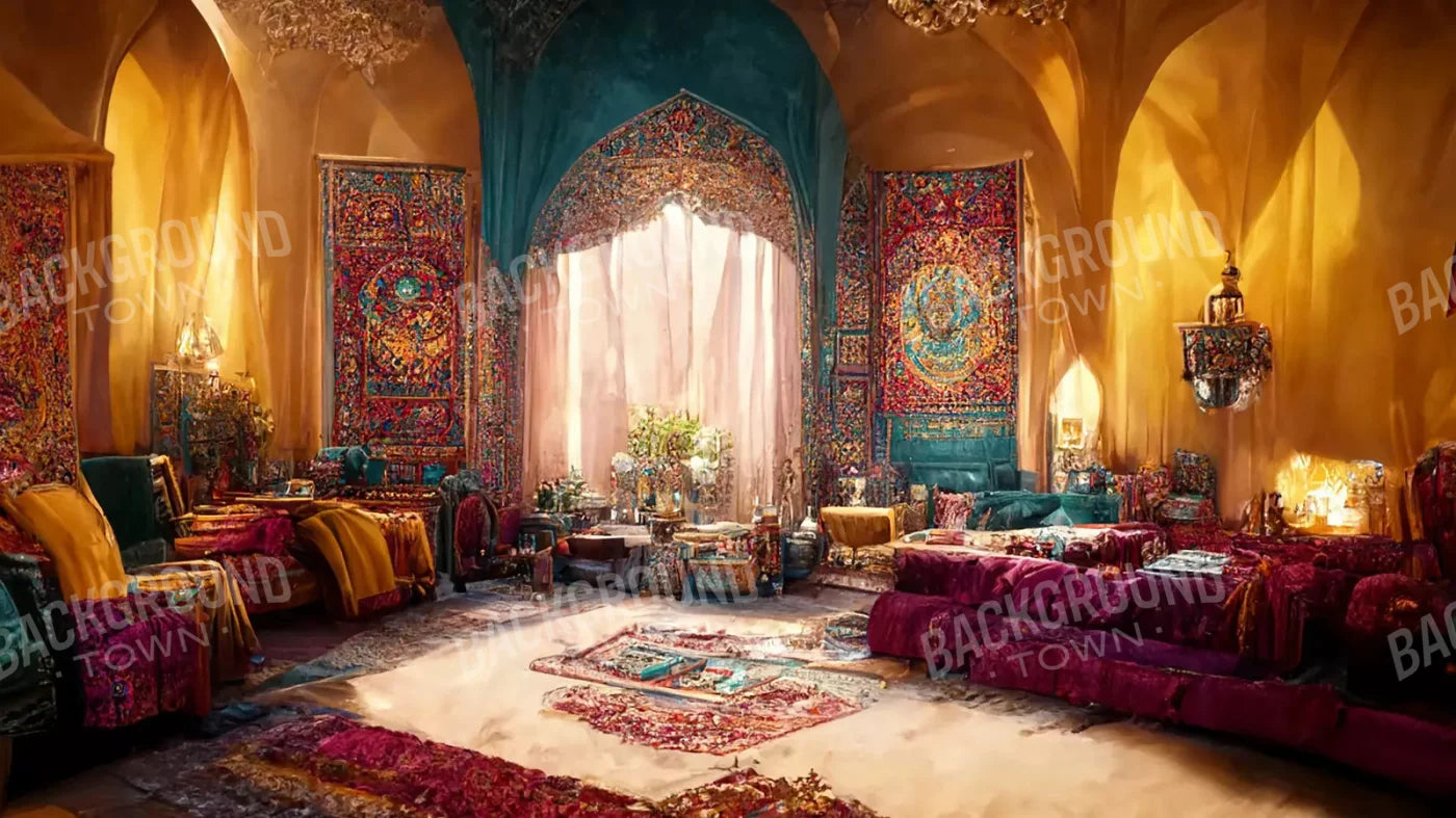 Moroccan Oasis 3 14X8 Ultracloth ( 168 X 96 Inch ) Backdrop